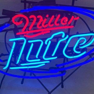 MILLER LIGHT Neon  Sign works for bar or game room 
